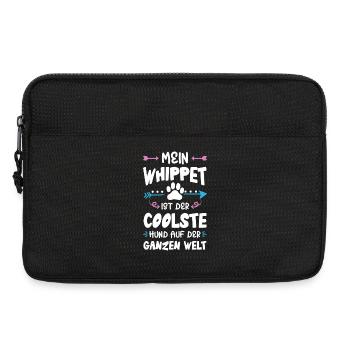 whippet hund spruch - Laptoptasche 13" - Schwarz - Vorne