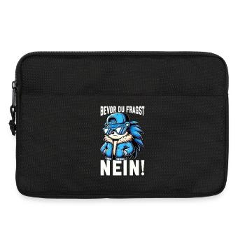 Bevor Du Fragst Nein Igel Schlechte Laune - Laptoptasche 13" - Schwarz - Vorne