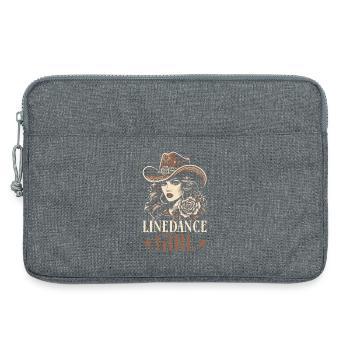 Line Dancing Cowboy Line Dancer Line Dance - Laptop bag 13" - heather grey - Front