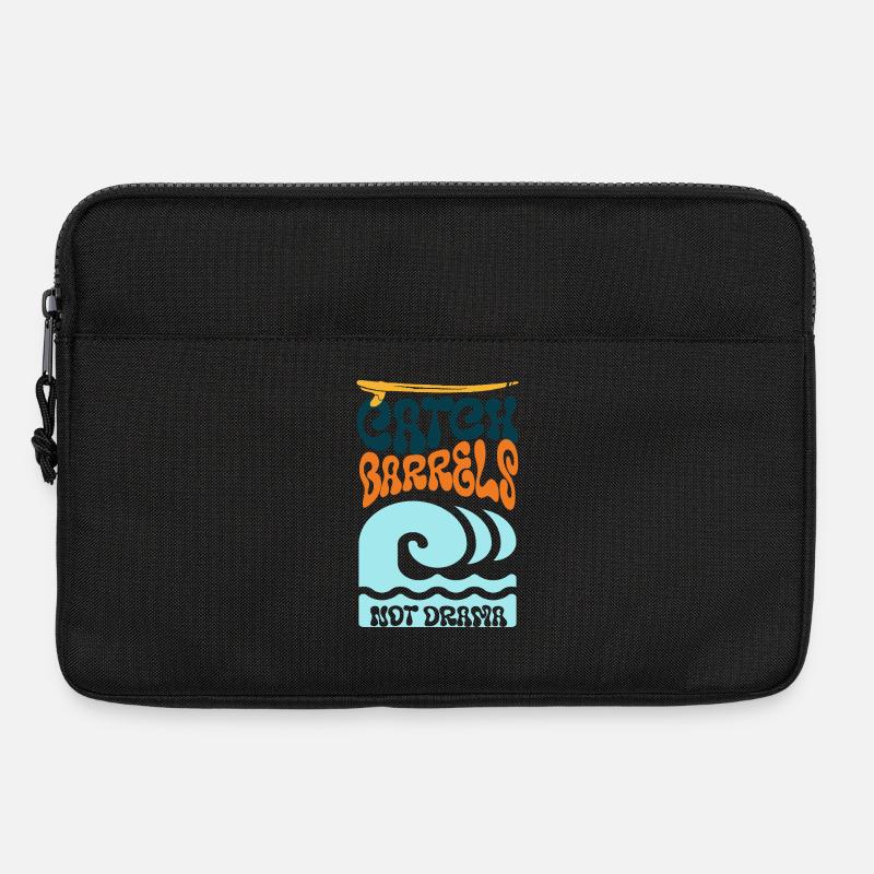 Catch Barrels statt Drama Surf Art - Laptoptasche 13" - Schwarz