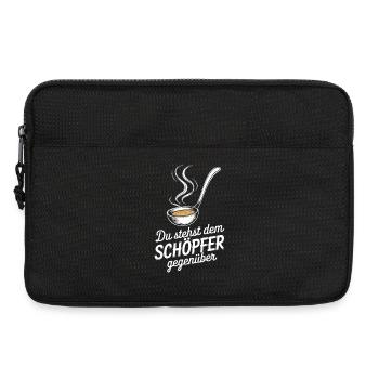 Vous faites face au créateur - Humoristique - Sacoche pour ordinateur portable 13 pouces - noir - Devant
