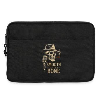 SMOOTH TO THE BONE: Skull Jazz Blues, Hat & C - Laptop bag 13" - black - Front