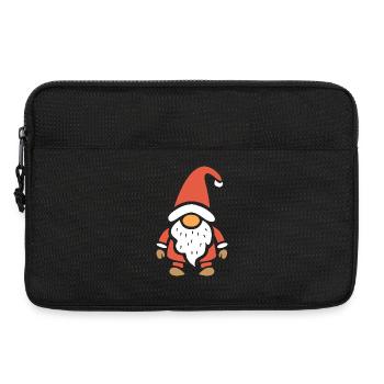 Cute Christmas Gnome Cartoon - Laptop bag 13" - black - Front