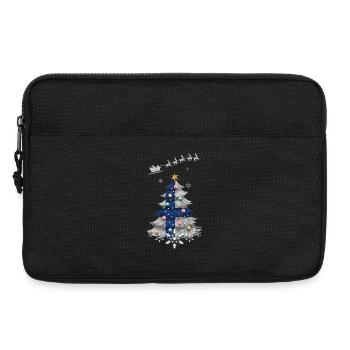 Sapin de Noël avec drapeau finlandais - Sacoche pour ordinateur portable 13 pouces - noir - Devant