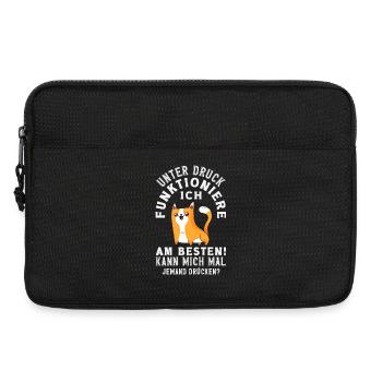 Unter Druck funktioniere ich am besten - Laptoptasche 13" - Schwarz - Vorne