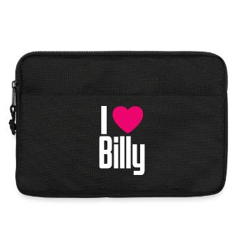 J’aime Billy Coeur Rose J’aime Billy - Sacoche pour ordinateur portable 13 pouces - noir - Devant