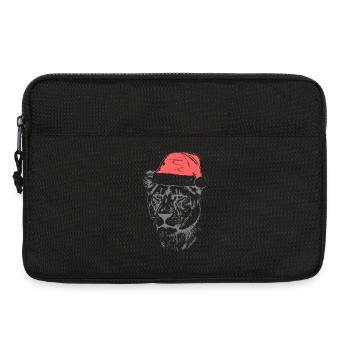 Chapeau de Noël Lionne - Sacoche pour ordinateur portable 13 pouces - noir - Devant