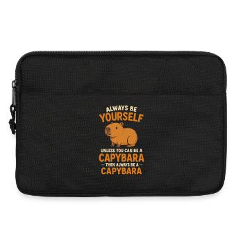 Capybara - Laptoptasche 13" - Schwarz - Vorne