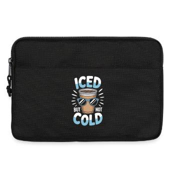 Café glacé glacé mais pas froid Disant été - Sacoche pour ordinateur portable 13 pouces - noir - Devant