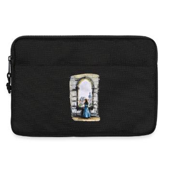 Rêve de fenêtre de château de conte de fées - Sacoche pour ordinateur portable 13 pouces - noir - Devant
