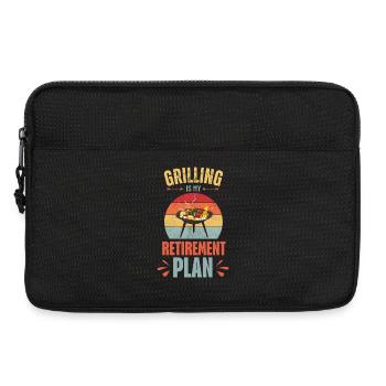 Grillen ist mein Ruhestandsplan - Laptoptasche 13" - Schwarz - Vorne