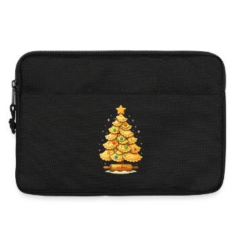 Sapin de Noël Pierogi Polonais de Noël - Sacoche pour ordinateur portable 13 pouces - noir - Devant