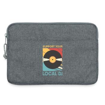 DJ Outfit Gifts - Laptop bag 13" - heather grey - Front