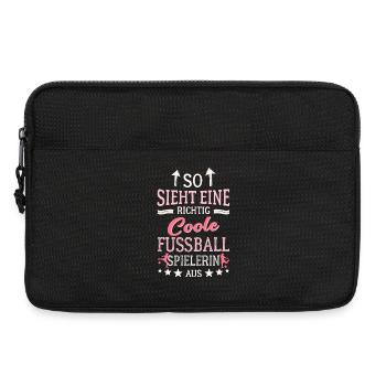 This is what a really cool soccer player looks like - Laptop bag 13" - black - Front