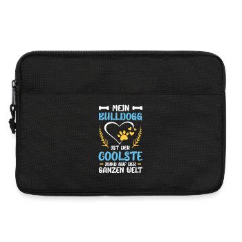 Mon bouledogue : le chien le plus cool du monde - Sacoche pour ordinateur portable 13 pouces - noir - Devant