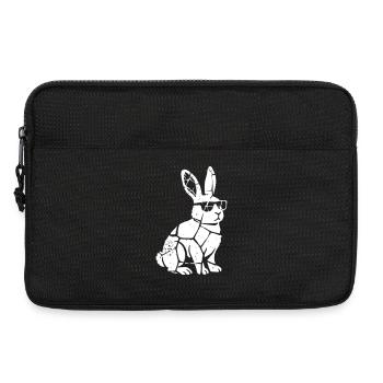 Hase Sonnenbrille Grunge Rissig Vektor - Laptoptasche 13" - Schwarz - Vorne