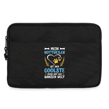 My Rottweiler Heart Dog World - Laptop bag 13" - black - Front
