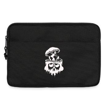 Skull denkt über das Überleben der Erde nach - Laptoptasche 13" - Schwarz - Vorne