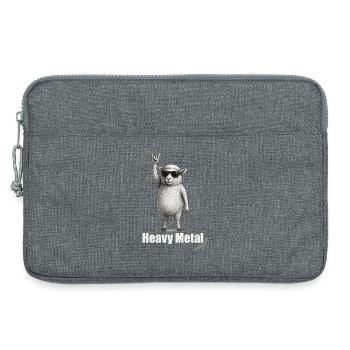 Heavy Metal Schaf: Rockiges Mojo - Laptoptasche 13" - Grau meliert - Vorne