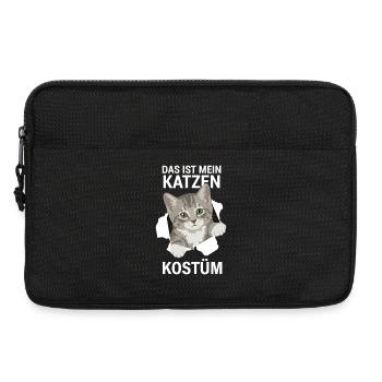 Mon costume de chat – Mignon chaton - Sacoche pour ordinateur portable 13 pouces - noir - Devant
