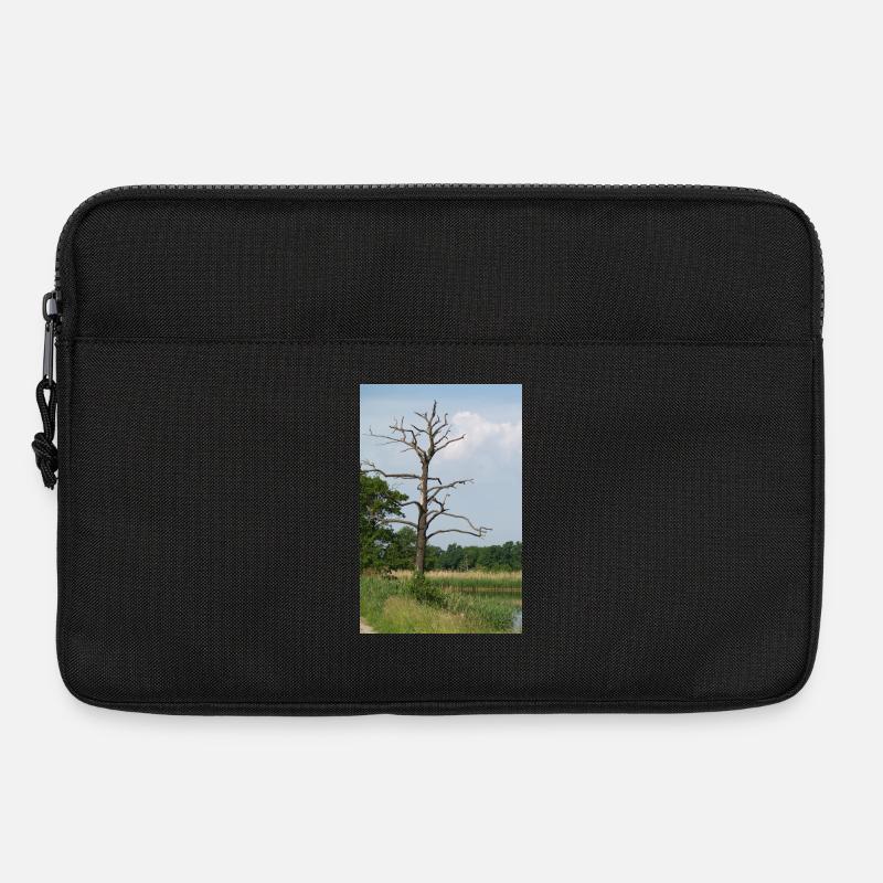 Verlassener Baum am Wasser - Laptoptasche 13" - Schwarz