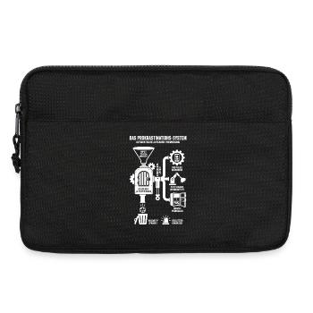 Prokrastinations-System lustige Infografik - Laptoptasche 13" - Schwarz - Vorne