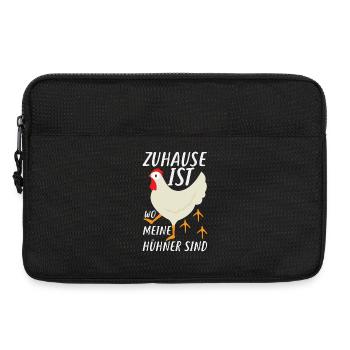 Home is where my chickens are - Laptop bag 13" - black - Front