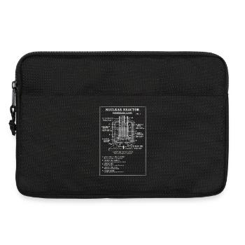 Nuclear Reactor Blueprint Diagram - Laptop bag 13" - black - Front
