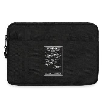 Vintage-Mundharmonika-Blaupause - Laptoptasche 13" - Schwarz - Vorne