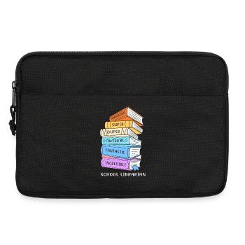 Lesen Bibliothek Leseratte - Laptoptasche 13" - Schwarz - Vorne
