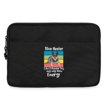 Blue Heeler High Energy Dog Design - Sacoche pour ordinateur portable 13 pouces - noir - Devant