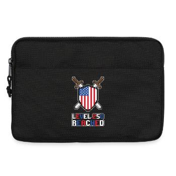 Level 250 Reached USA Gamer - Laptoptasche 13" - Schwarz - Vorne