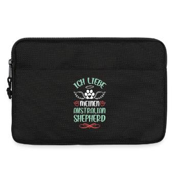 Ich liebe meinen Australian Shepherd - Laptoptasche 13" - Schwarz - Vorne