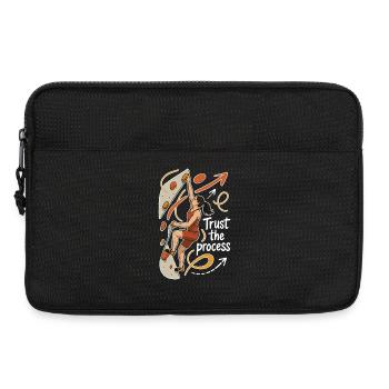 Bouldering Shirt Women – Trust the Process - Laptop bag 13" - black - Front