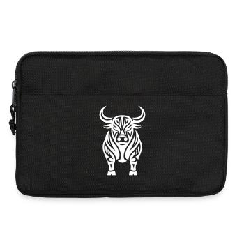 Just a White Bull #1 / n.imal.wears - Laptoptasche 13" - Schwarz - Vorne
