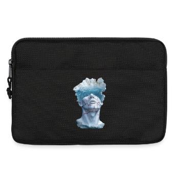 surreal marble statue bust - Laptop bag 13" - black - Front