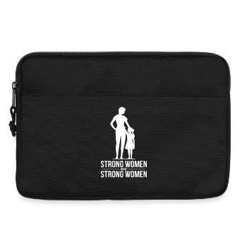 Strong Women Raise Strong Women Silhouette Mother - Laptop bag 13" - black - Front