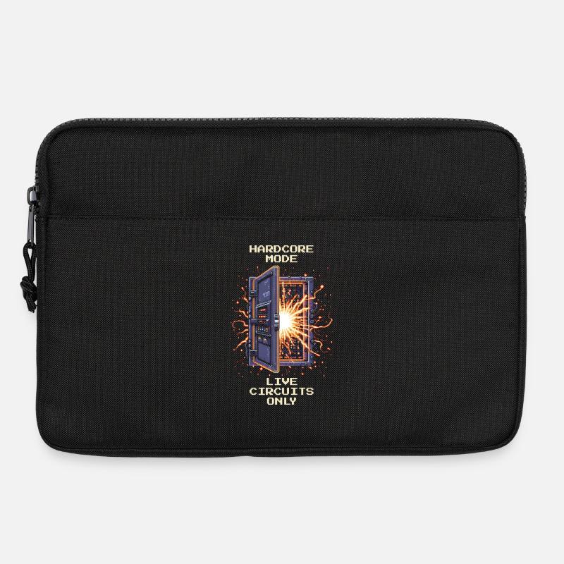 Hardcore: Nur unter Spannung | Elektriker - Laptoptasche 13" - Schwarz