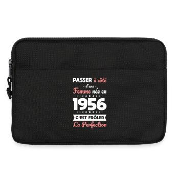 Née en 1956 – Frôler la perfection  - Sacoche pour ordinateur portable 13 pouces - noir - Devant