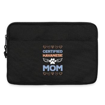 Certified Havanese Mom - Laptop bag 13" - black - Front