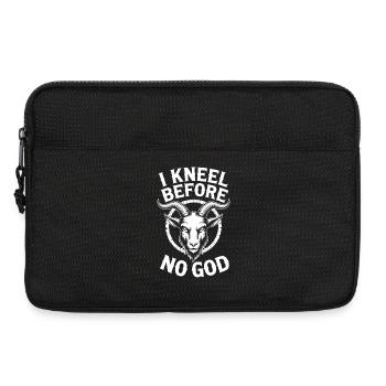 No God Goat Emblem - Laptop bag 13" - black - Front