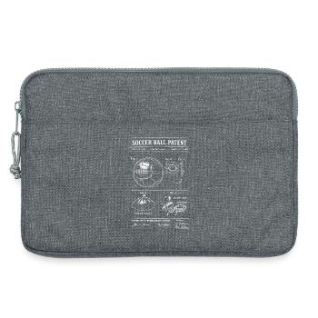 Plan de brevet pour ballon de football - Sacoche pour ordinateur portable 13 pouces - gris chiné - Devant