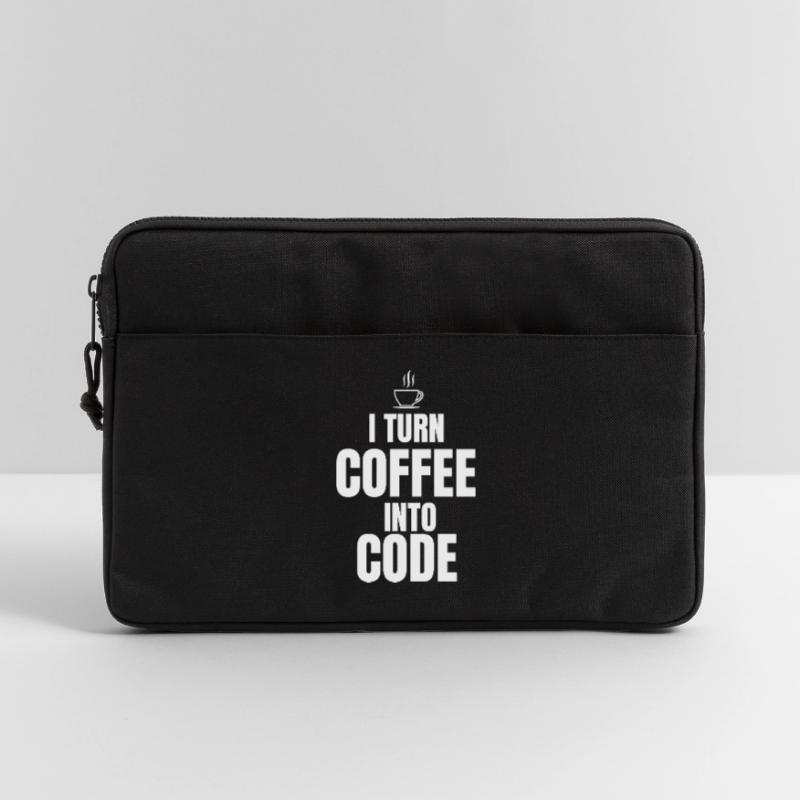 Je transforme le café en code Sacoche pour ordinateur portable 13 pouces