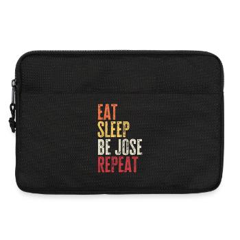 Iss, schlaf, sei Jose, wiederhole Retro-Name - Laptoptasche 13" - Schwarz - Vorne