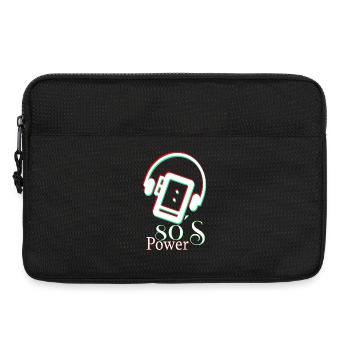 La puissance des années 80 - Sacoche pour ordinateur portable 13 pouces - noir - Devant