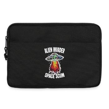 OVNI Alien Invader Space Scum Scribble - Sacoche pour ordinateur portable 13 pouces - noir - Devant