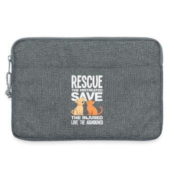 Care Adopt Animal Rescue Rescue Injured - Laptop bag 13" - heather grey - Front