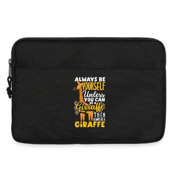 Sei immer du selbst außer du bist Giraffe - Laptoptasche 13" - Schwarz - Vorne
