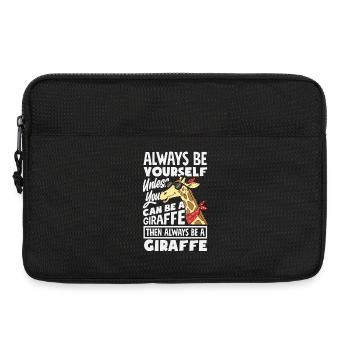 Sei immer du selbst außer du bist Giraffe - Laptoptasche 13" - Schwarz - Vorne