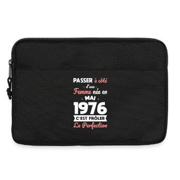 50th birthday - Born in May 1976 - Laptop bag 13" - black - Front